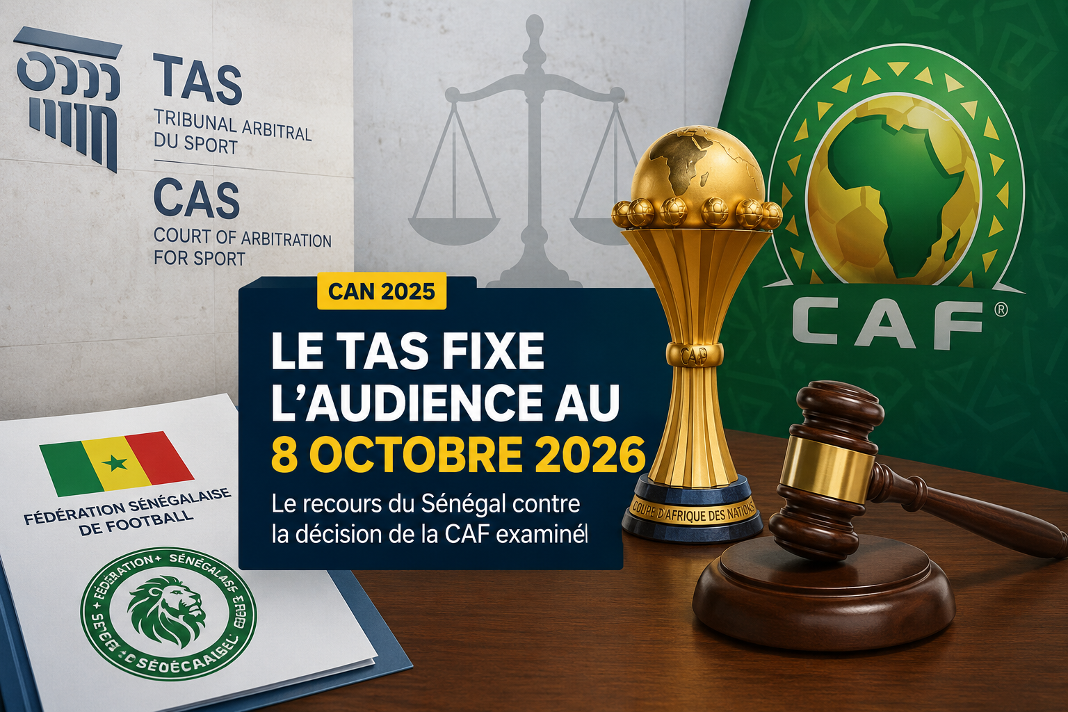 CAN 2025 : le TAS fixe l'audience au 8 octobre, le Sénégal connaît enfin sa date décisive