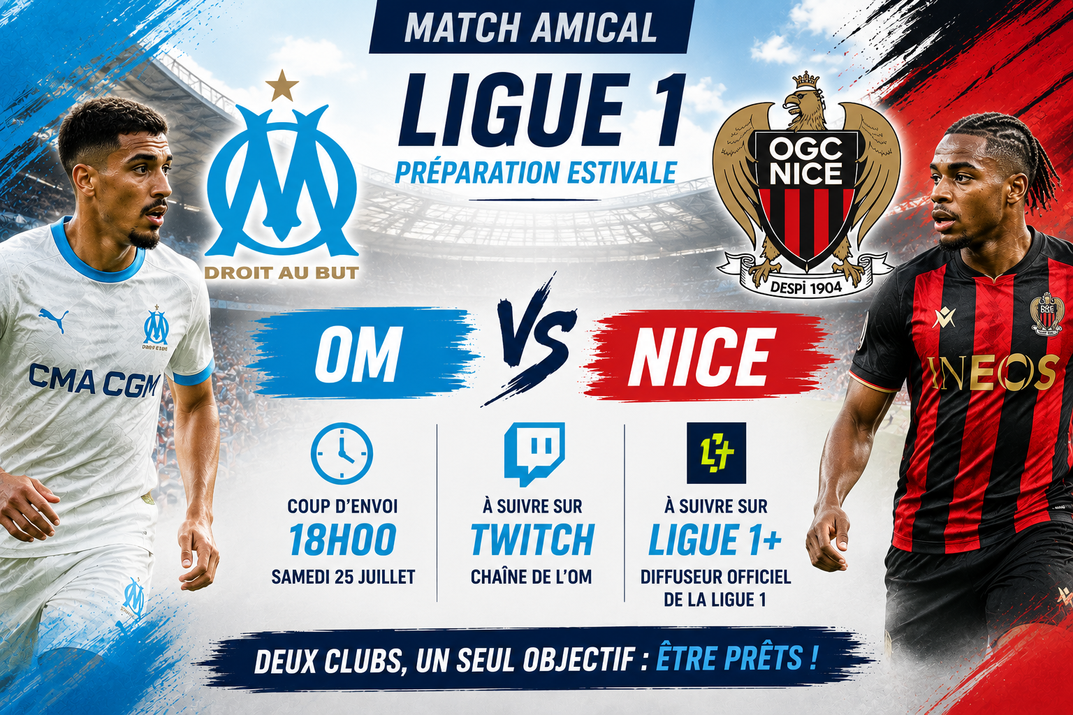 OM-Nice, le choc amical 100% Ligue 1 à ne pas manquer