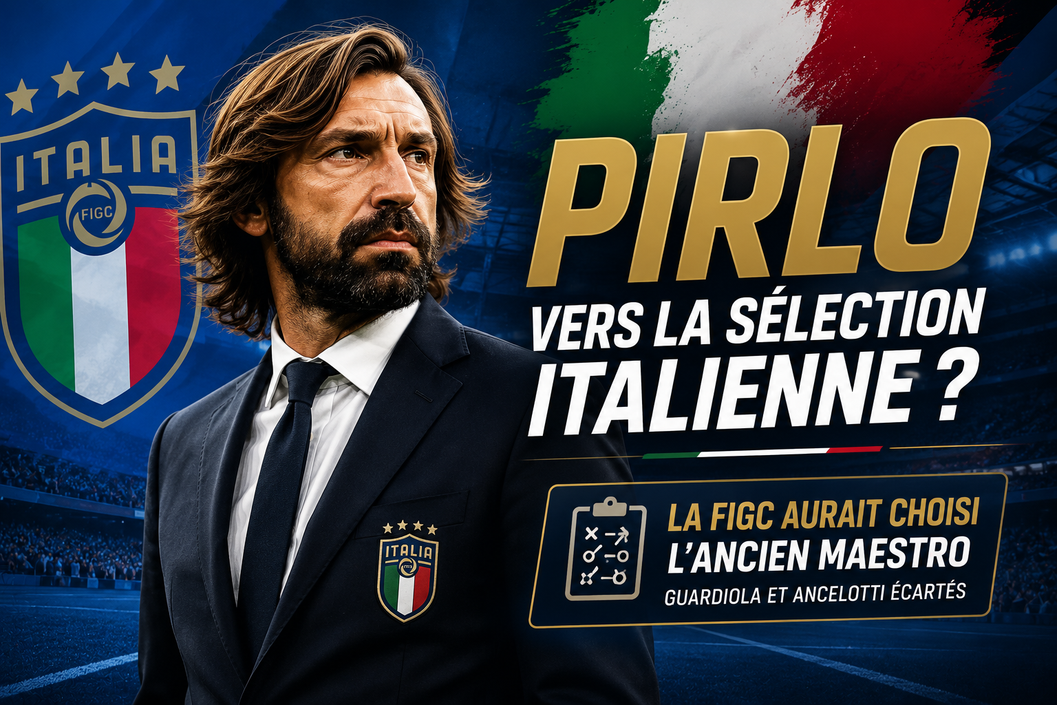 Andrea Pirlo pressenti comme prochain sélectionneur de l'Italie