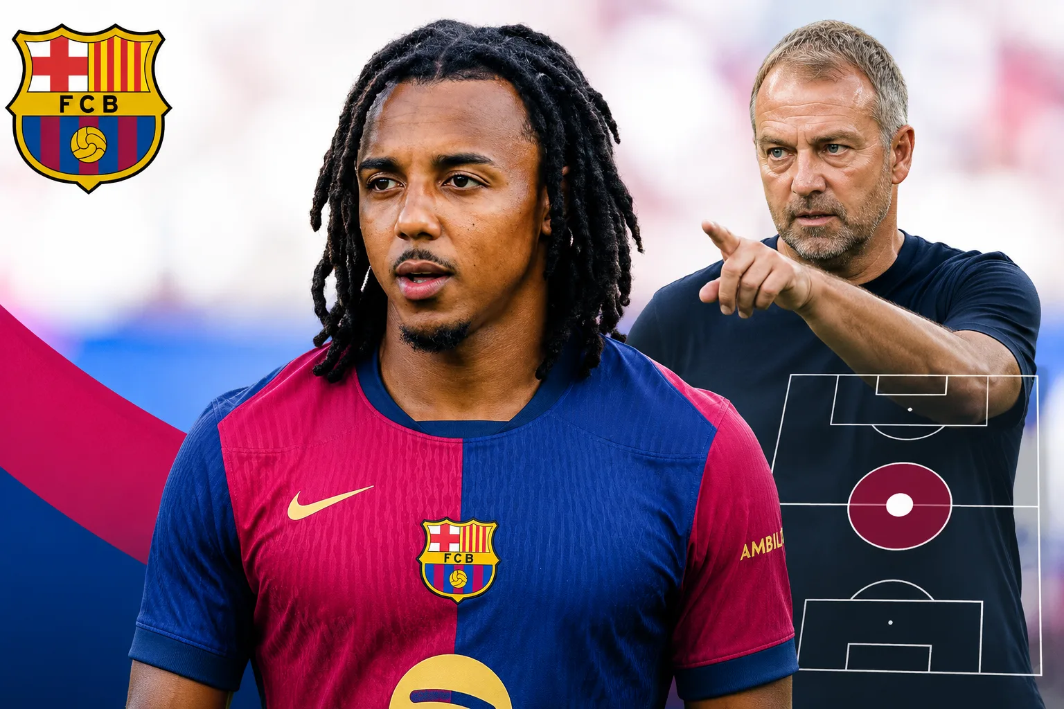 Jules Koundé retrouve sa place au cœur du projet défensif de Barcelone