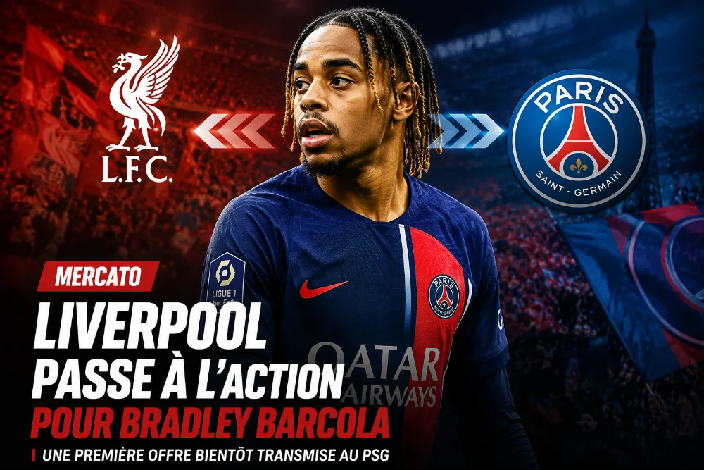Liverpool prépare une première offre pour Bradley Barcola