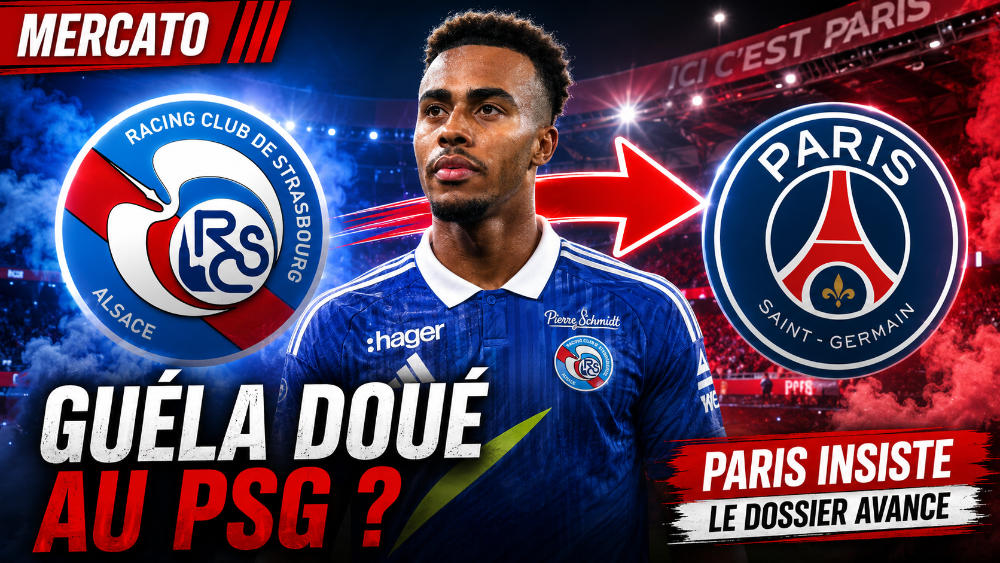 🔴🔵 Le PSG insiste pour Guéla Doué : Paris prépare l'avenir sur le côté droit