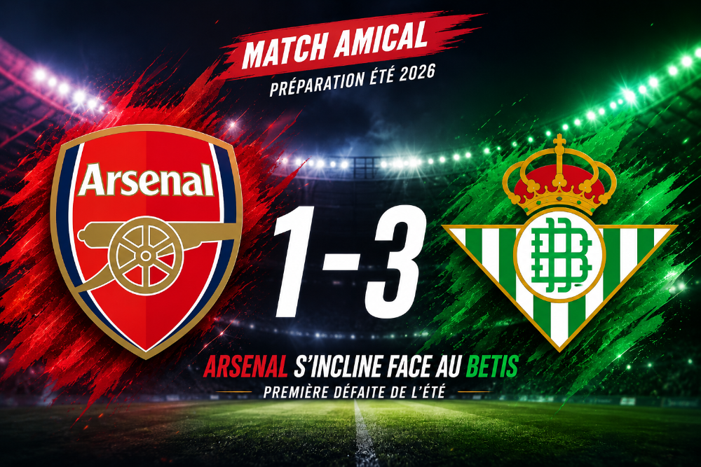 Arsenal s'incline face au Betis (1-3) : une défaite instructive à dix jours de la saison