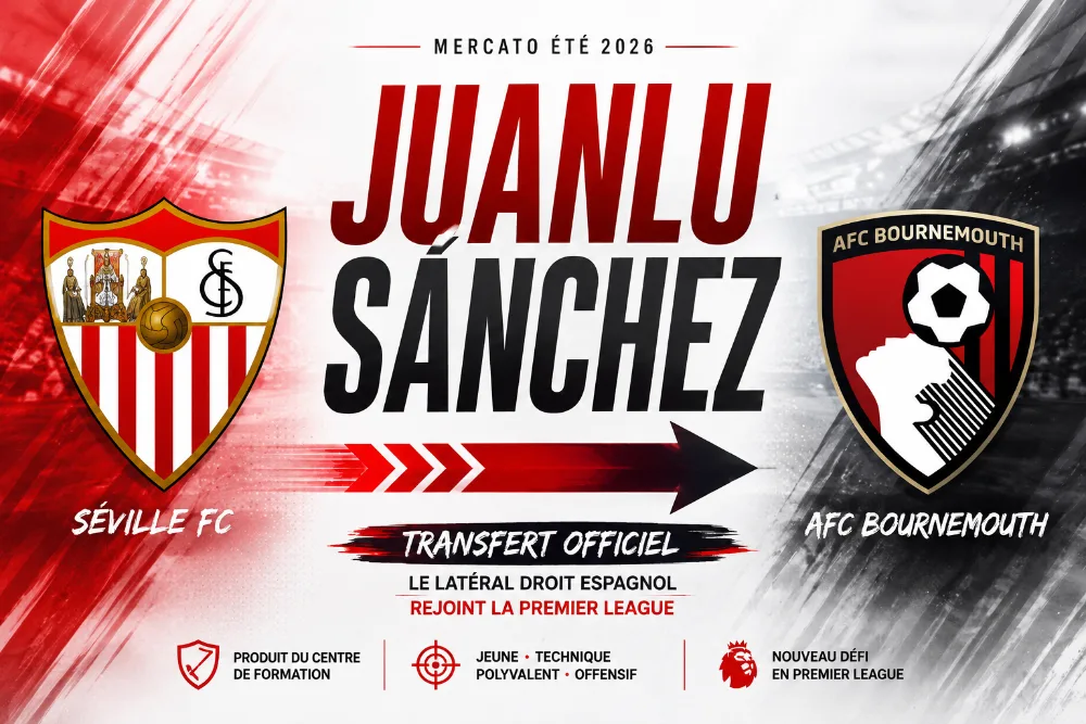 Juanlu Sánchez quitte Séville pour Bournemouth