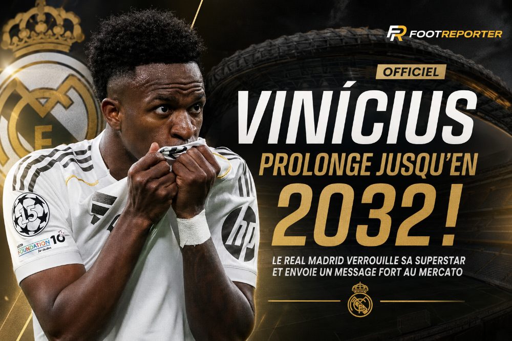 Vinícius prolonge jusqu'en 2032 : le Real Madrid verrouille sa superstar