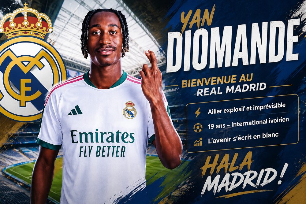 Yan Diomandé au Real Madrid : le pari d'avenir de la Casa Blanca