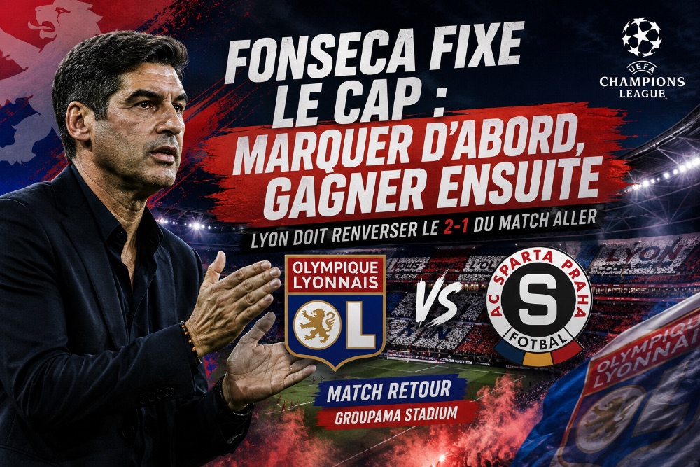 OL - Sparta Prague : Fonseca veut marquer en premier et prendre des risques