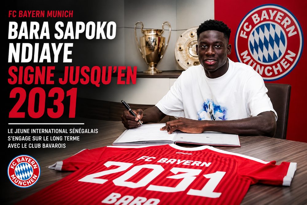 Bara Sapoko Ndiaye signe au Bayern Munich jusqu'en 2031