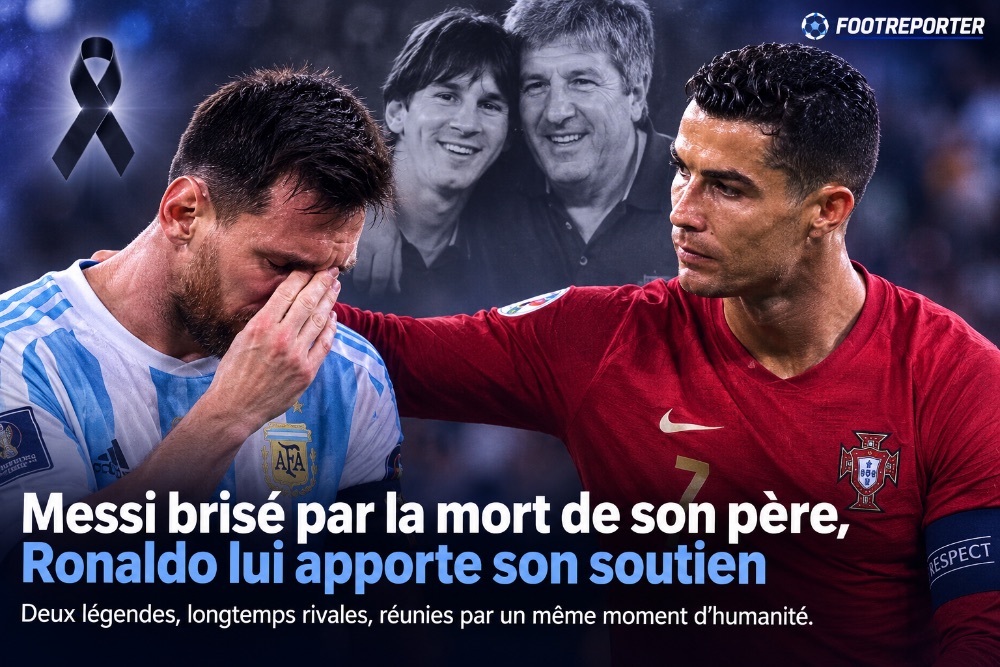 Messi brisé par la perte de son père : le geste sobre de Ronaldo