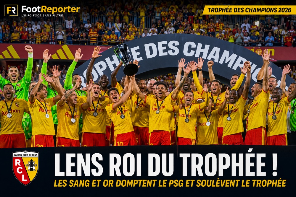 Lens tient le PSG en échec et soulève le Trophée des Champions
