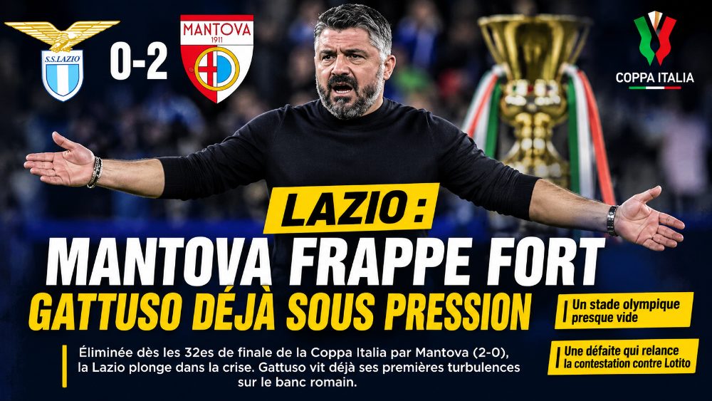 Gattuso sur la sellette après l'élimination de la Lazio en Coppa Italia