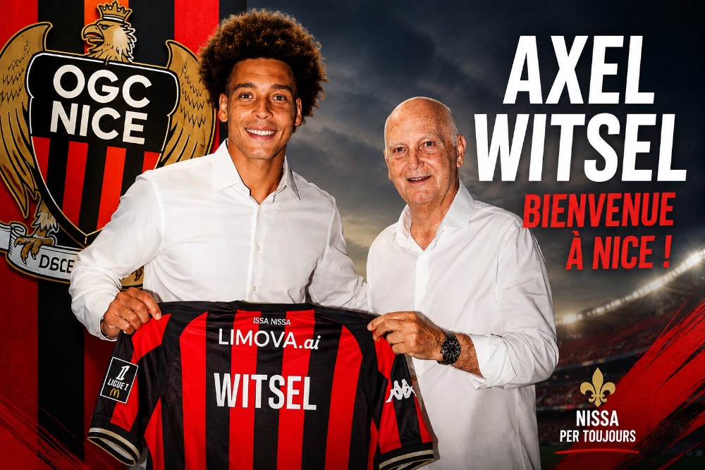 Axel Witsel s'engage avec l'OGC Nice