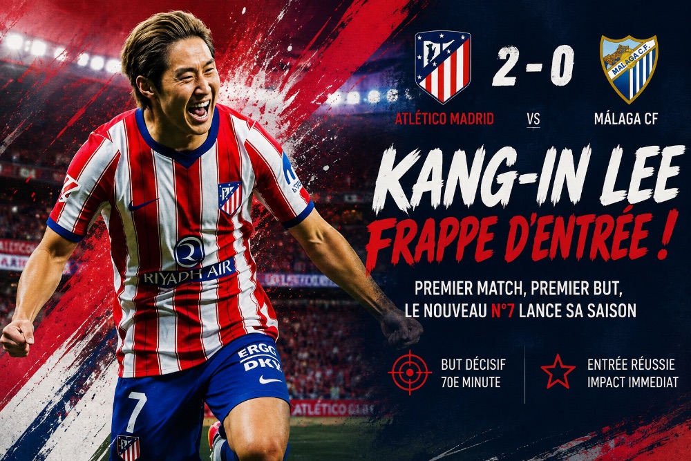 Atlético Madrid : Kang-in Lee frappe d'entrée pour lancer la saison