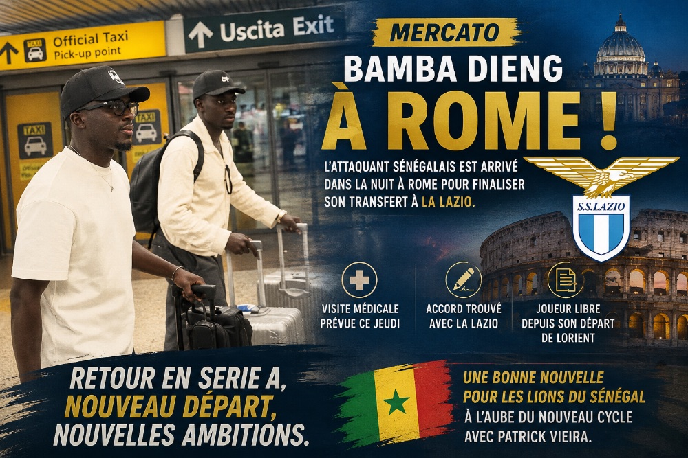 Bamba Dieng à Rome : la Lazio pour relancer sa carrière