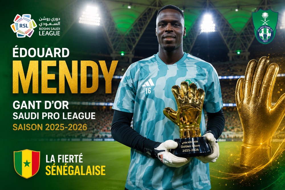 Édouard Mendy décroche le Gant d'Or de la Saudi Pro League