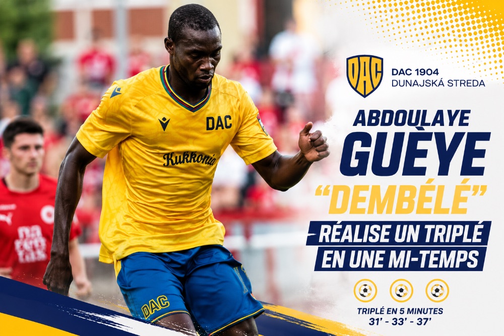 Abdoulaye Guèye « Dembelé » : le jeune Sénégalais s'offre un triplé en Slovaquie