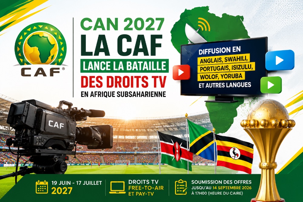 CAN 2027 : la CAF ouvre la bataille des droits TV en Afrique subsaharienne