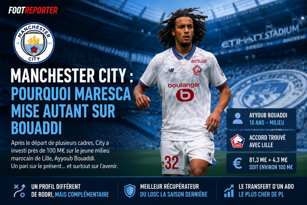 Manchester City : pourquoi Maresca mise autant sur Bouaddi