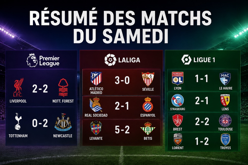 Europe : Liverpool accroché, l’Atlético frappe fort, Lyon cale