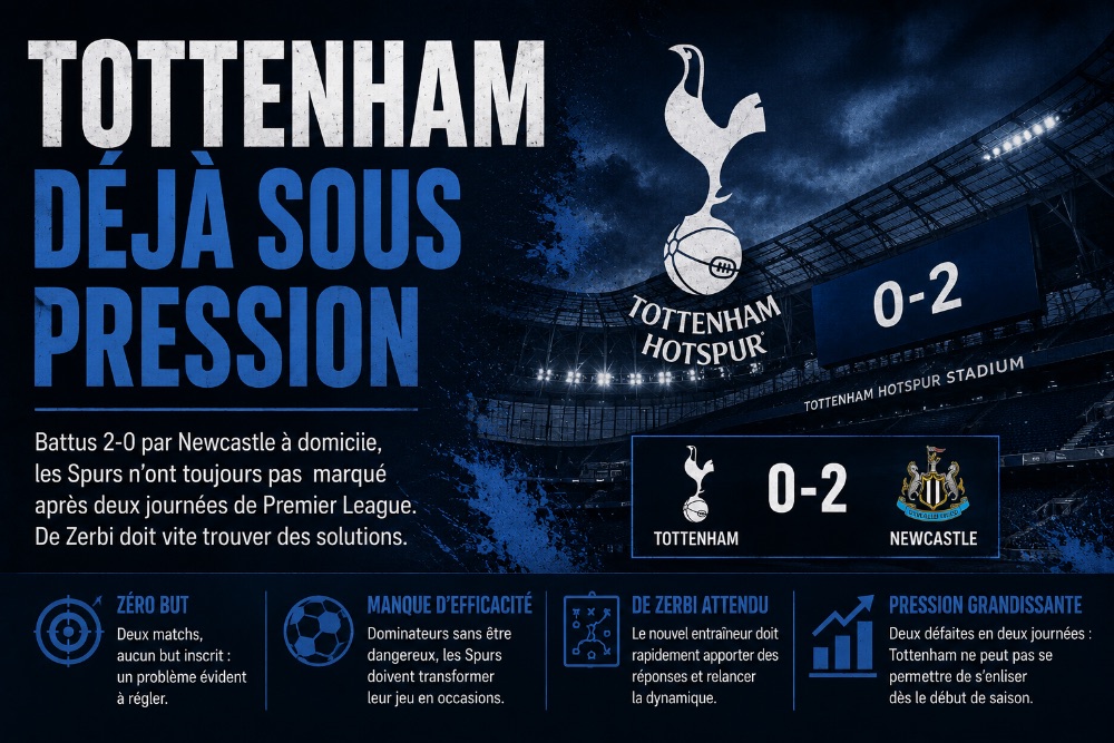 Tottenham : De Zerbi déjà dans le dur