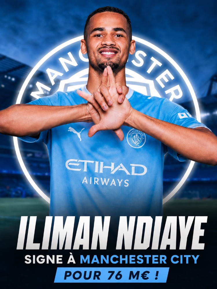 Iliman Ndiaye va rejoindre Manchester City, accord trouvé avec Everton