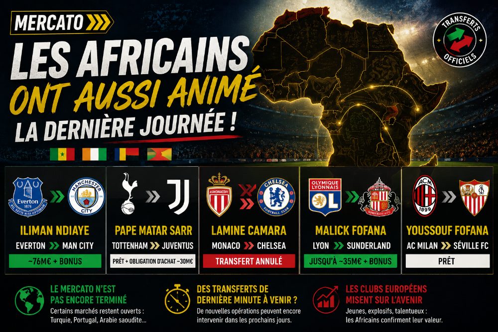 Mercato : les joueurs africains ont aussi fait vibrer la dernière journée