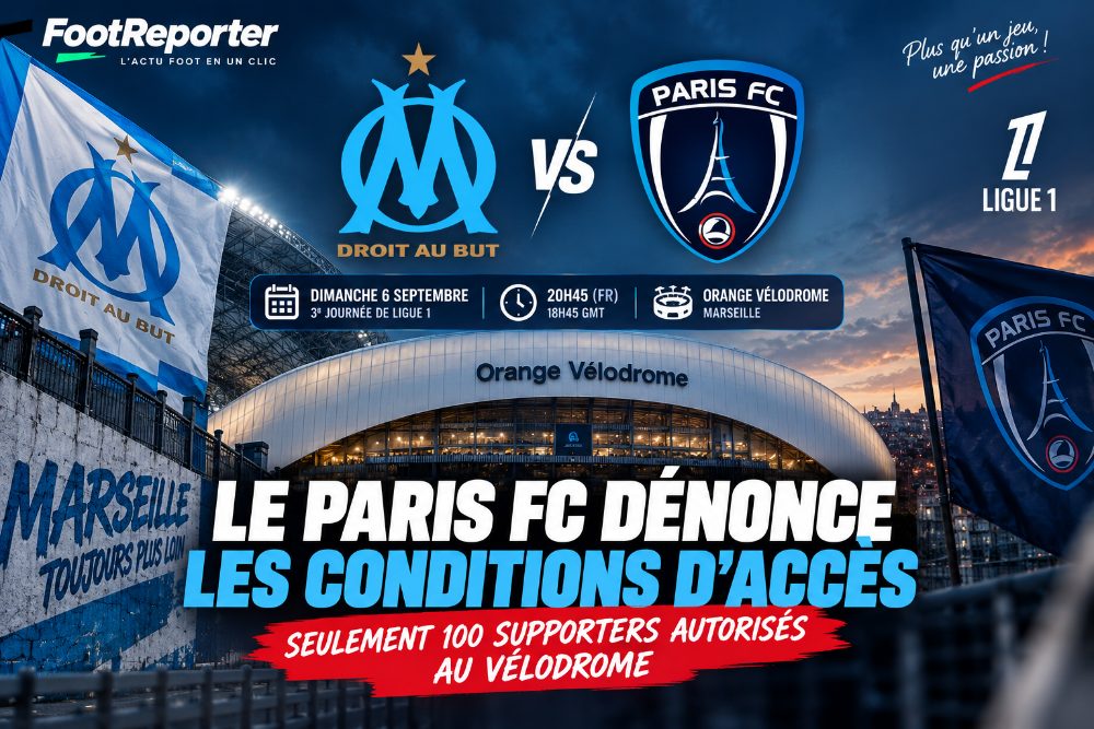 Ligue 1 : le Paris FC dénonce la limite à 100 supporters imposée pour son déplacement à l'OM