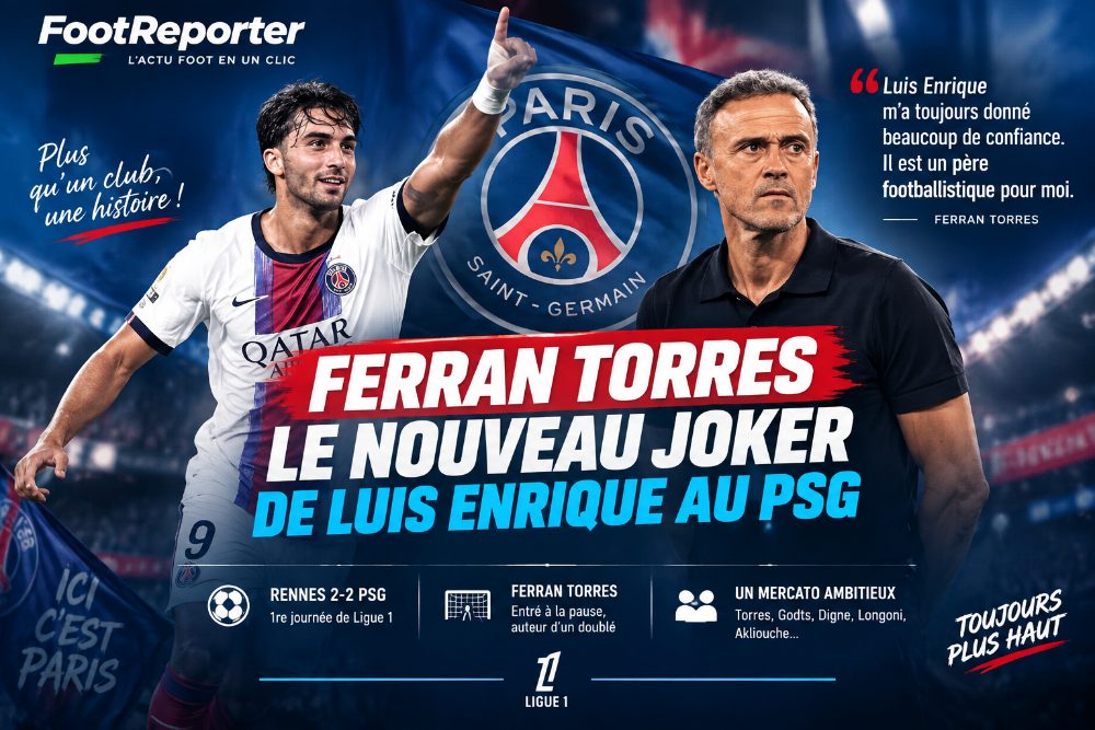 PSG : "Un père footballistique", le bel hommage de Ferran Torres à Luis Enrique