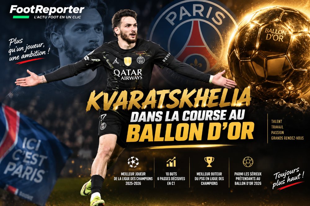 Ballon d'or : Khvicha Kvaratskhelia, la petite musique qui monte autour de la star du PSG