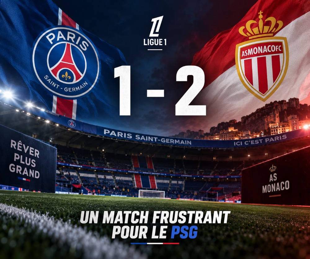 PSG – Monaco : Paris domine, Monaco frappe juste