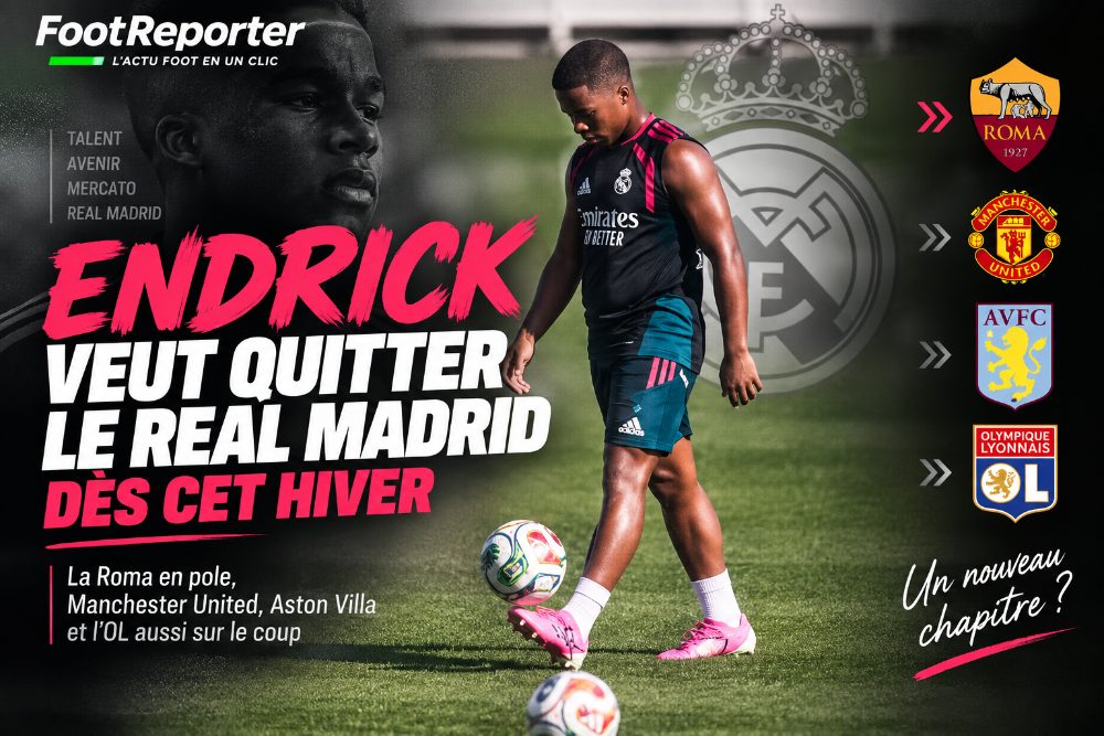 Endrick envisage déjà un départ du Real Madrid en janvier