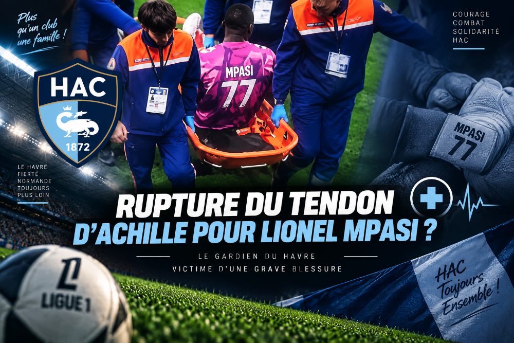 Rupture du tendon d'Achille pour Lionel Mpasi, le gardien du Havre ?