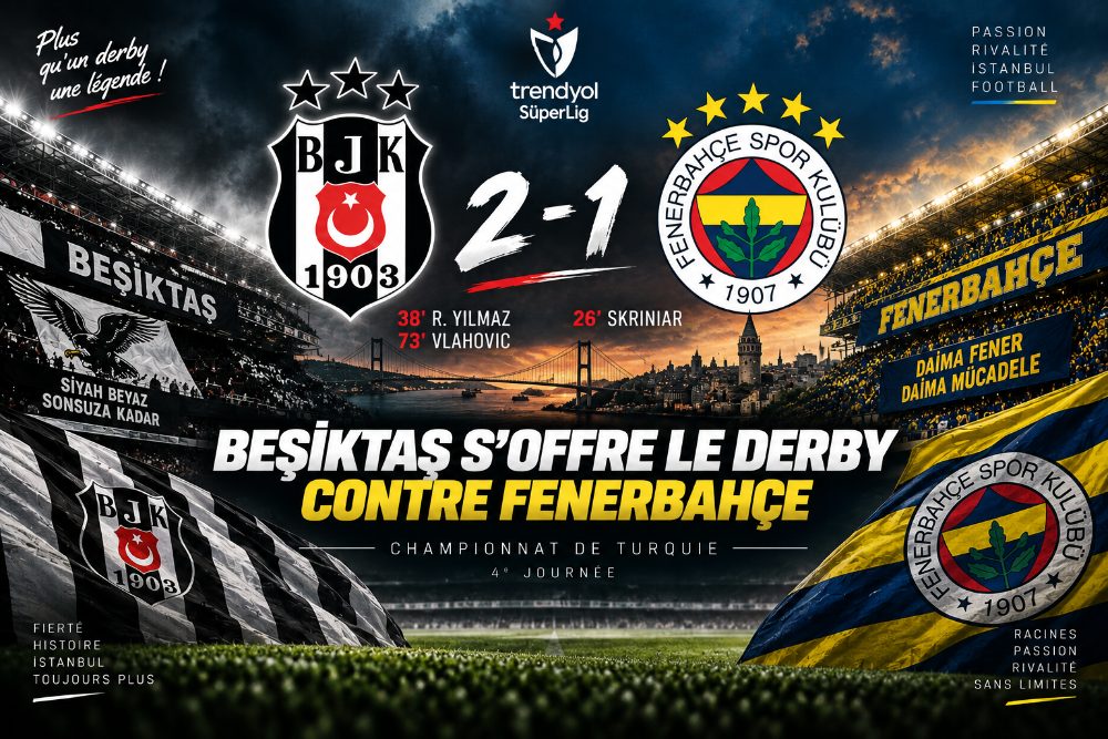 Besiktas s'offre le derby contre Fenerbahçe grâce à un but de Dusan Vlahovic