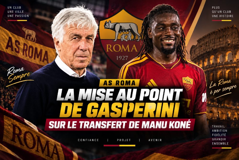 AS Roma : la mise au point de Gasperini sur le transfert de Manu Koné