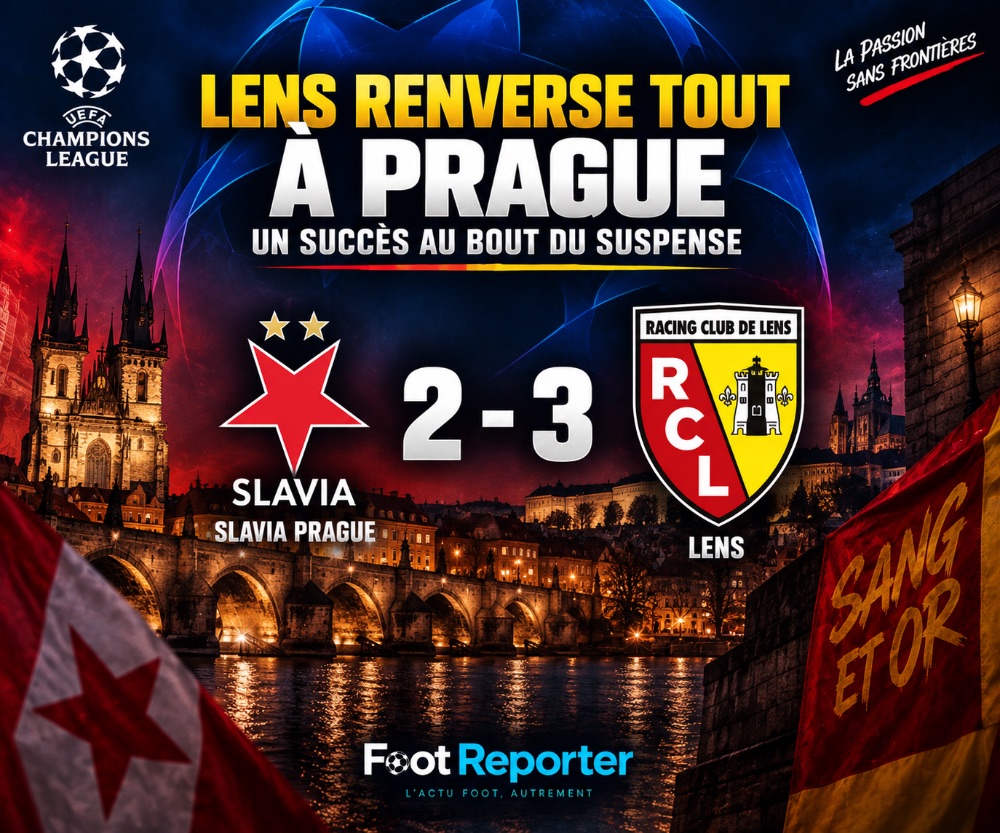 Slavia Prague 2-3 Lens: RC Lens turns everything around in a completely crazy finish