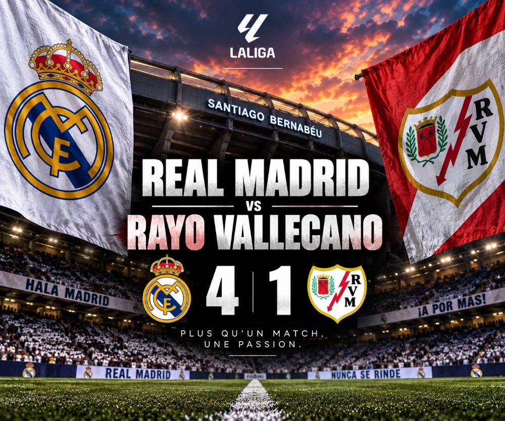 Real Madrid 4-1 Rayo Vallecano: Mbappé strikes again, Madrid cruise