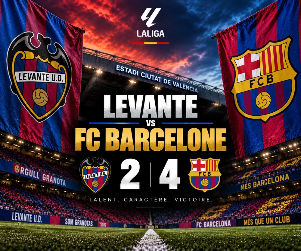 Levante 2-4 Barcelona: Yamal on target twice, Barça wobble but stay perfect