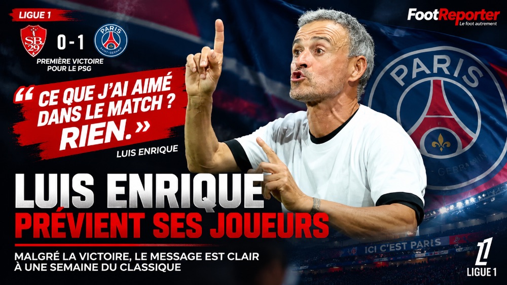 PSG : malgré la première victoire de la saison, Luis Enrique hausse le ton