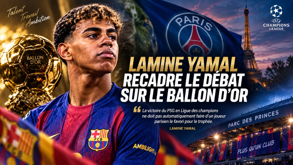 Lamine Yamal dissocie le Ballon d'Or du sacre du PSG en Ligue des Champions