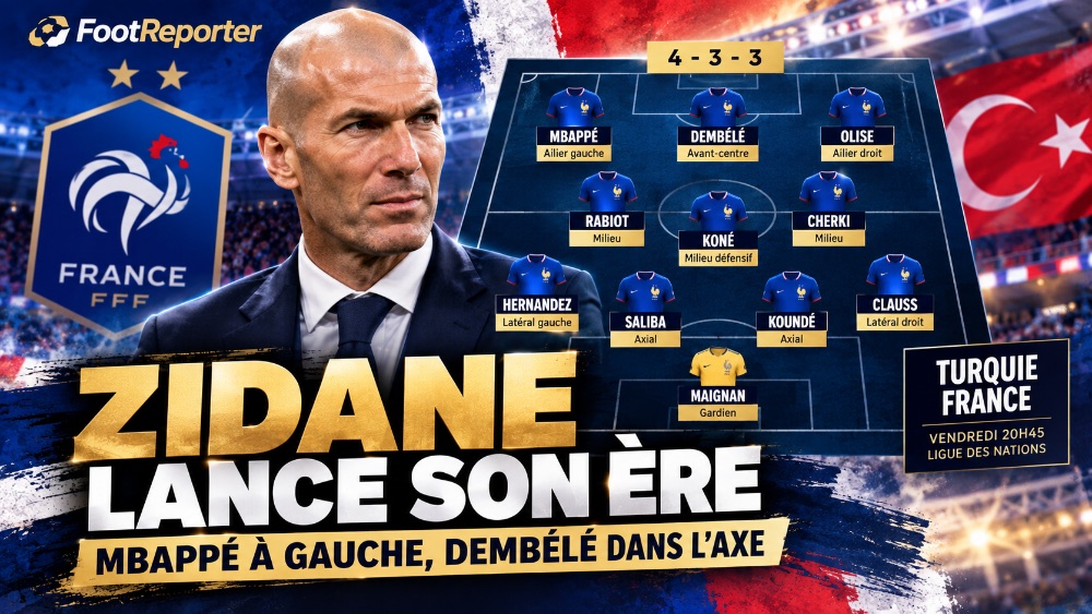 Zidane launches his era with Mbappé on the left