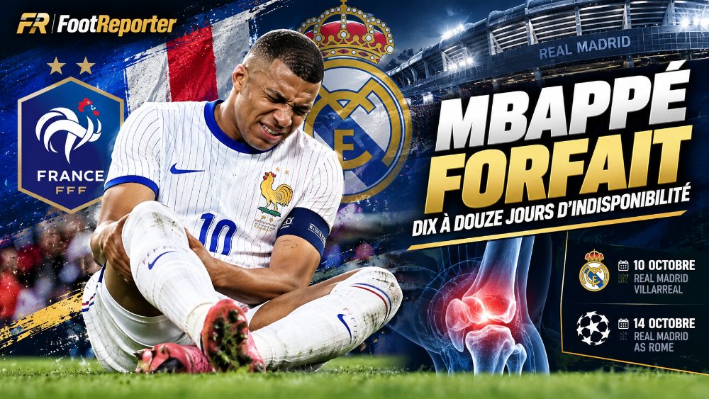 Mbappé : le Real Madrid précise la blessure, un retour espéré avant Villarreal et la Roma