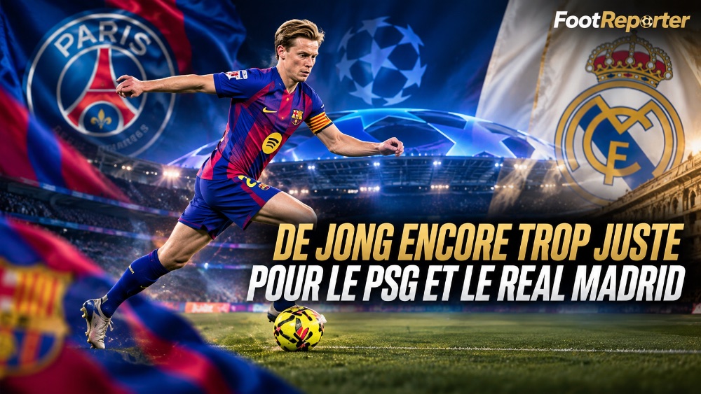 Barça : De Jong pourrait manquer le choc face au PSG, selon AS