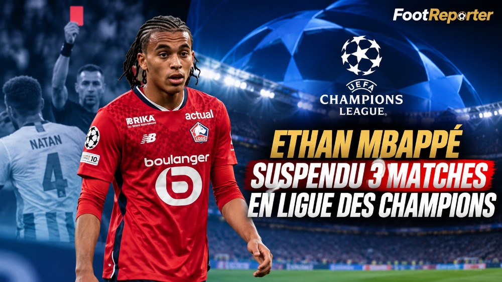 Ethan Mbappé suspendu trois matches en Ligue des champions
