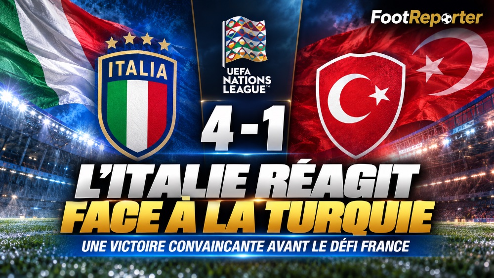 Italie : large victoire 4-1 contre la Turquie à Bursa