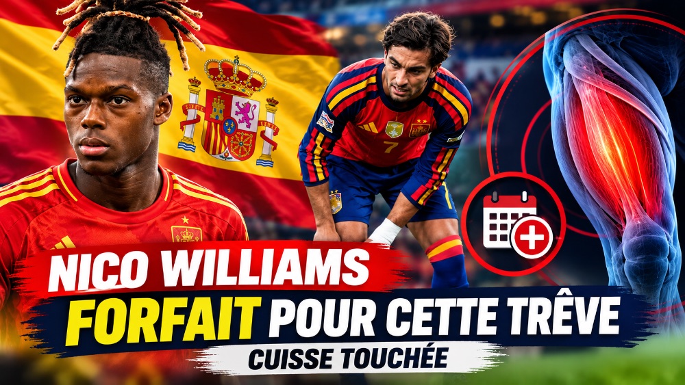 Nico Williams quitte la sélection espagnole, blessé