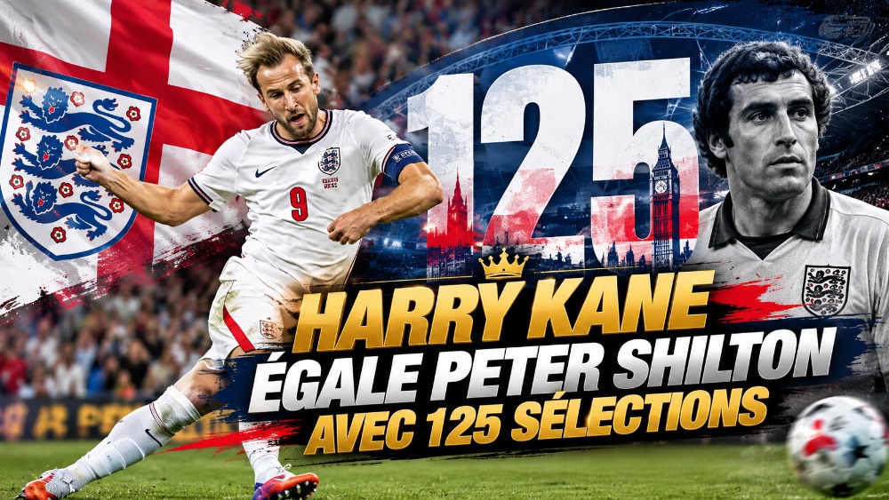Harry Kane égale Peter Shilton avec 125 sélections