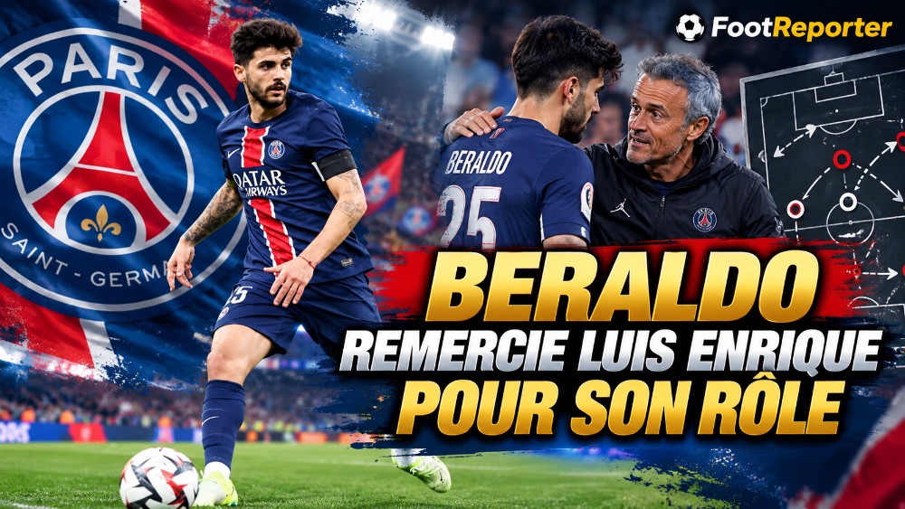 PSG : Beraldo remercie Luis Enrique pour son rôle
