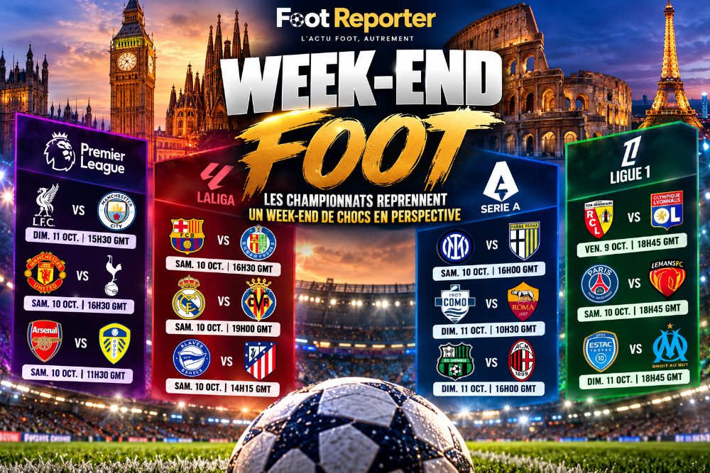 Reprise des championnats : Liverpool-City en choc le 11 octobre