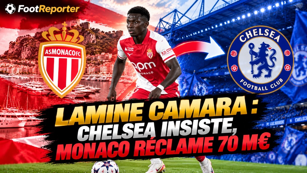 Lamine Camara : Chelsea insiste, Monaco réclame 70 M€