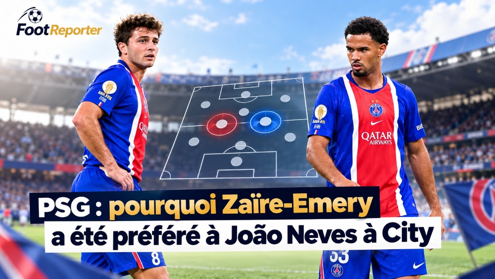PSG : pourquoi Zaïre-Emery a été préféré à João Neves à City